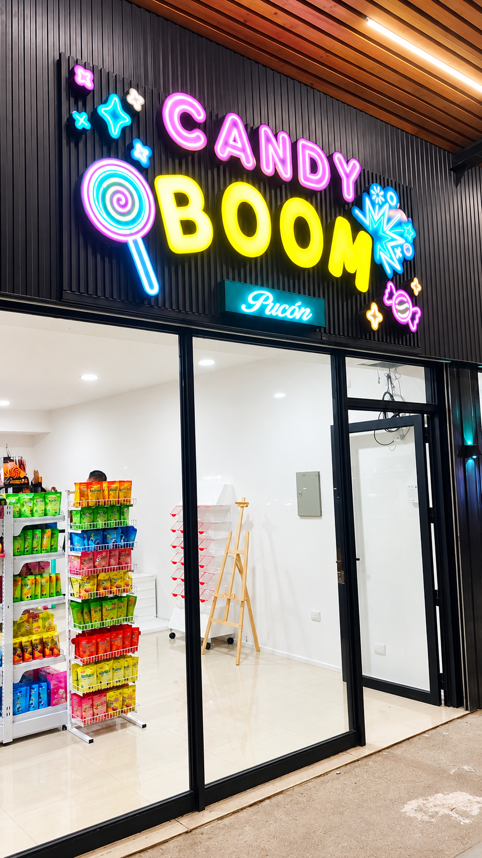 Candy Boom — Letrero de neón